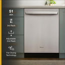 Whirlpool 24 in. Fingerprint Resistant Stainless Steel Top Control Dishwasher with 3rd Rack-Washburn's Home Furnishings