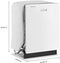 Whirlpool 24 in. White Top Control Dishwasher w/ Pocket Handle-Washburn's Home Furnishings