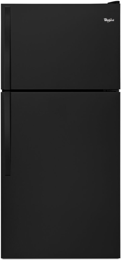 Whirlpool 30-inch Wide Top Freezer Refrigerator - 18 cu. ft. - Black-Washburn's Home Furnishings