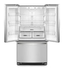 Whirlpool 36" 25.2 CuFt French Door Refrigerator with 5 Glass Shelves, Internal Water Dispenser Fingerprint Resistant SS-Washburn's Home Furnishings