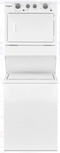 Whirlpool 3.5 cu.ft Electric Stacked Laundry Center 9 Wash cycles and AutoDry - White-Washburn's Home Furnishings