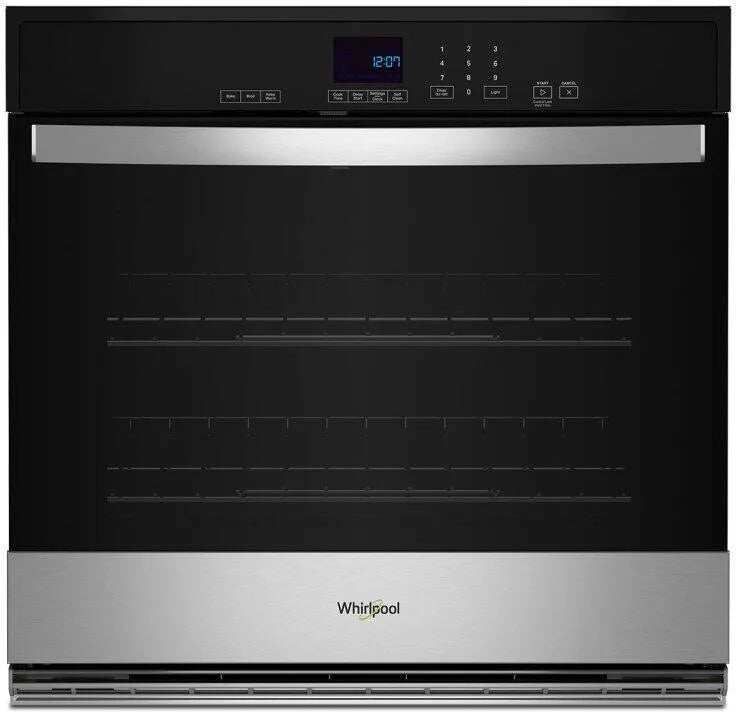 Whirlpool 5.0 Cu. Ft. Single Self-Cleaning Wall Oven - Stainless Steel-Washburn's Home Furnishings