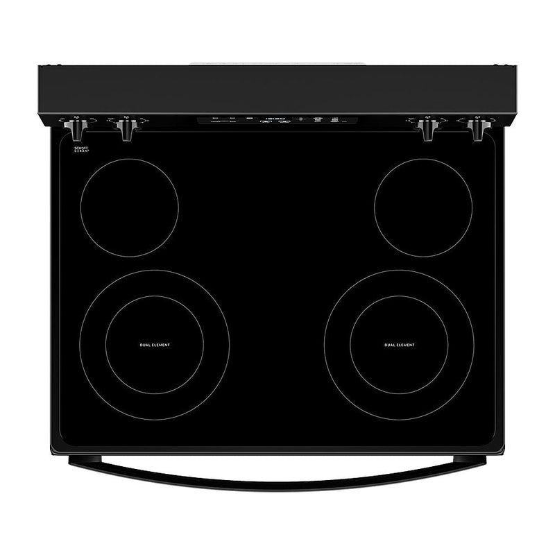 Whirlpool 5.3 Cu. Ft. Freestanding Electric Range w/Cooktop Flexibility in Black-Washburn's Home Furnishings