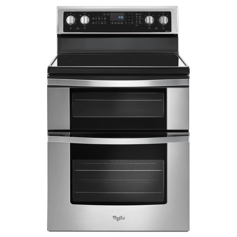 Whirlpool 6.7 Cu. Ft. Electric Double Oven Range with True Convection-Washburn's Home Furnishings