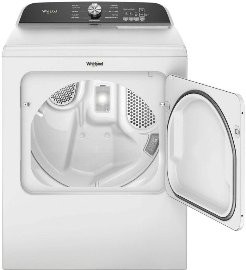 Whirlpool 7.0 Cu. Ft. Top Load Electric Dryer with Moisture Sensor - White-Washburn's Home Furnishings