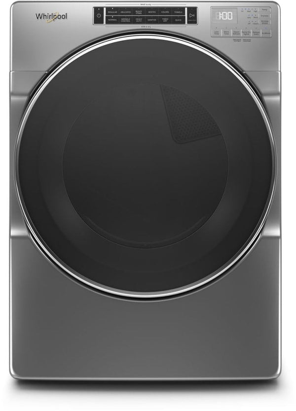 Whirlpool 7.4 cu. ft. Front Load Electric Dryer with Steam Cycles - Chrome Shadow-Washburn's Home Furnishings