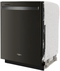 Whirlpool Large Capacity Dishwasher W/3rd Rack in Black Stainless-Washburn's Home Furnishings