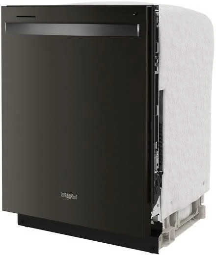 Whirlpool Large Capacity Dishwasher W/3rd Rack in Black Stainless-Washburn's Home Furnishings