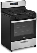 Whirlpool® 5.1 Cu. Ft. Freestanding Gas Range w/Broiler Drawer in Stainless Steel-Washburn's Home Furnishings