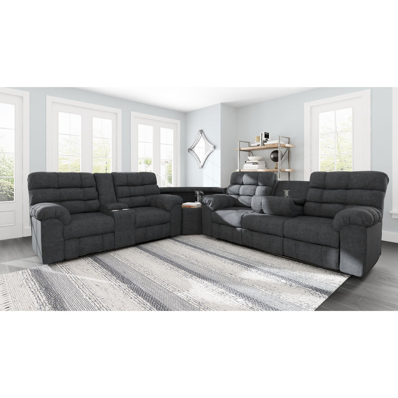 Wilhurst - Marine - Reclining Sofa 3 Pc Sectional-Washburn's Home Furnishings