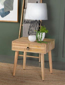 1-drawer End Table - Light Brown-Washburn's Home Furnishings