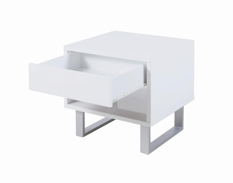 1-drawer End Table - White-Washburn's Home Furnishings