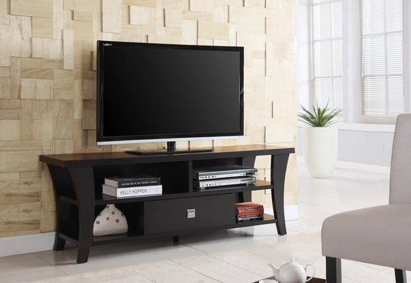 1-drawer Tv Console - Black-Washburn's Home Furnishings