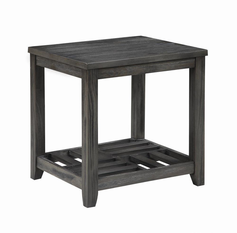 1-shelf Rectangular End Table - Gray-Washburn's Home Furnishings