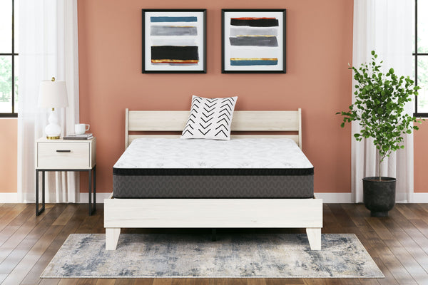 12 Inch Pocketed Hybrid - White - Queen Mattress-Washburn's Home Furnishings