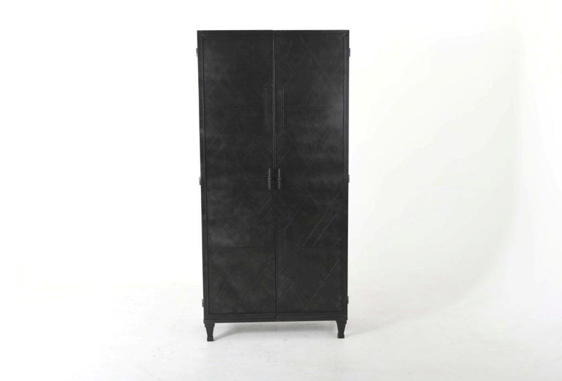 2-door Accent Cabinet - Black-Washburn's Home Furnishings