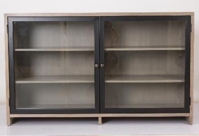 2-door Accent Cabinet - Light Brown-Washburn's Home Furnishings