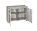 2-door Accent Cabinet - Pearl Silver-Washburn's Home Furnishings