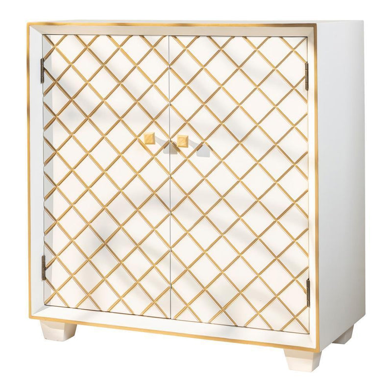 2-door Accent Cabinet - White-Washburn's Home Furnishings