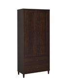 2-door Tall Accent Cabinet - Brown-Washburn's Home Furnishings