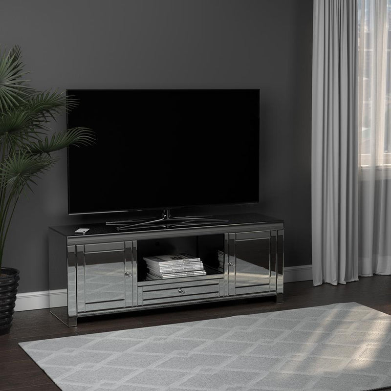 2-door Tv Console - Gray-Washburn's Home Furnishings
