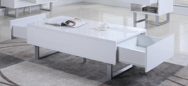 2-drawer Coffee Table - White-Washburn's Home Furnishings