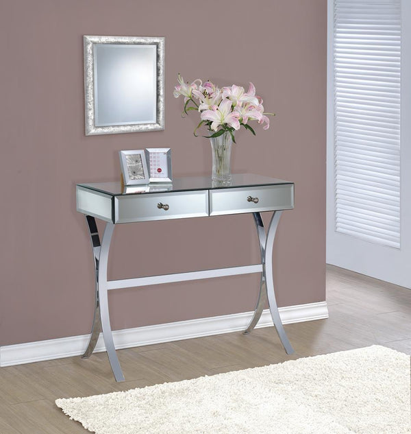 2-drawer Console Table - Pearl Silver-Washburn's Home Furnishings