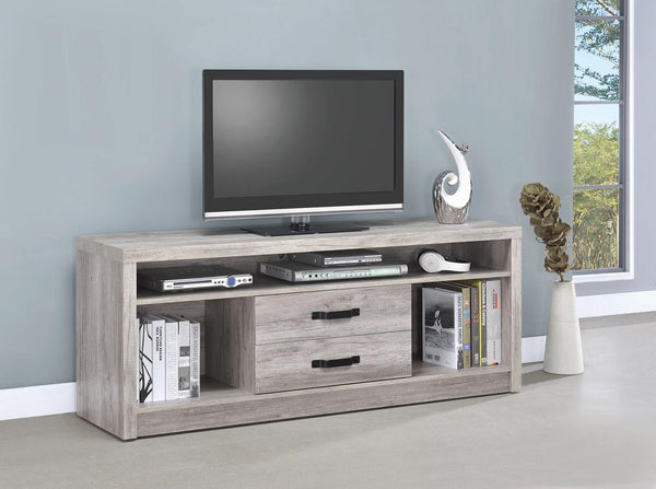 2-drawer Tv Console - Pearl Silver-Washburn's Home Furnishings