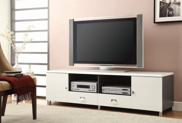2-drawer Tv Console - White-Washburn's Home Furnishings