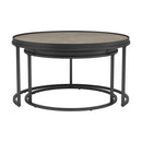 2-piece Round Nesting Tables - Brown-Washburn's Home Furnishings