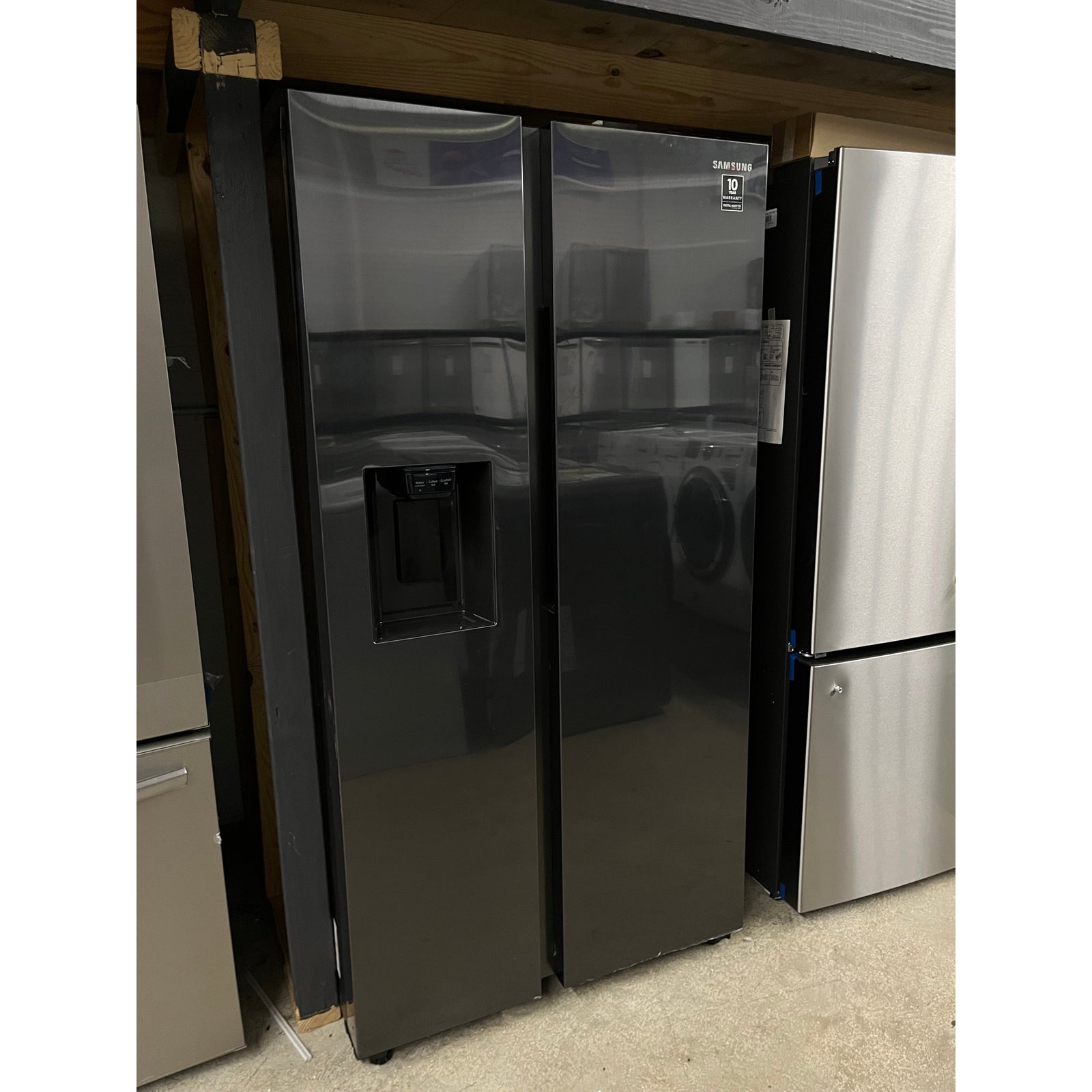 27.4 Cu. Ft. Samsung SidebySide Refrigerator Black stainless steel