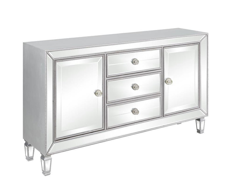 3-drawer Accent Cabinet - Pearl Silver-Washburn's Home Furnishings