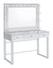 3-drawer Vanity With Lighting - Pearl Silver-Washburn's Home Furnishings