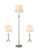 3-piece Slender Lamp Set - Pearl Silver-Washburn's Home Furnishings
