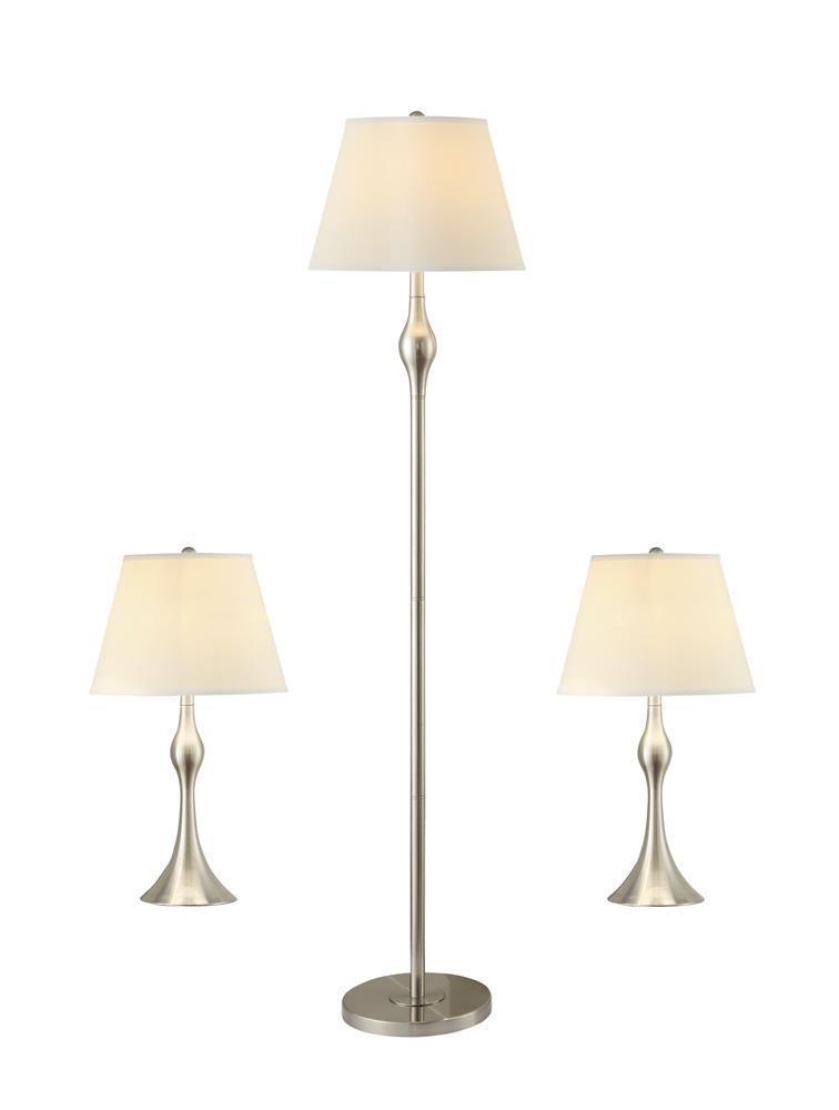 3-piece Slender Lamp Set - Pearl Silver-Washburn's Home Furnishings