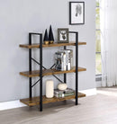 3-shelf Bookcase - Black-Washburn's Home Furnishings