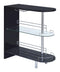 3-tier Bar Table - Black And Cear-Washburn's Home Furnishings