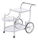 3-tier Serving Cart - Pearl Silver-Washburn's Home Furnishings