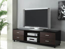 4-drawer And 1-shelf Tv Console - Brown-Washburn's Home Furnishings