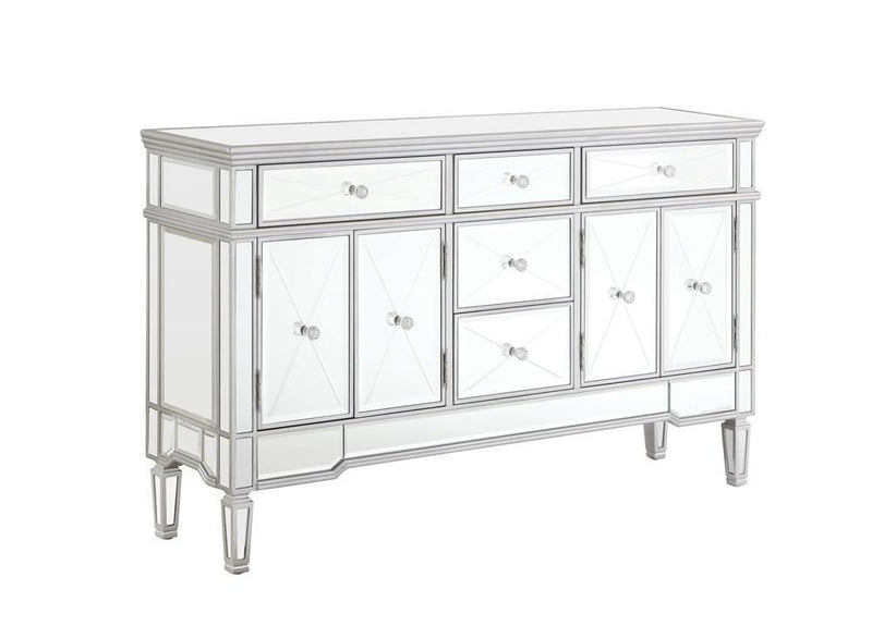 5-drawer Accent Cabinet - Pearl Silver-Washburn's Home Furnishings