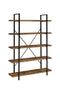 5-shelf Bookcase - Black-Washburn's Home Furnishings