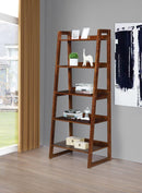 5-shelf Ladder Bookcase - Cappuccino-Washburn's Home Furnishings
