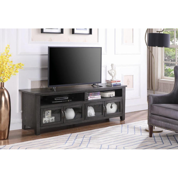 72" 4-door Tv Console - Black-Washburn's Home Furnishings