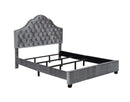 Abbeville Upholstered Bed - Eastern King Bed - Grey-Washburn's Home Furnishings