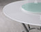 Abby Round Dining Table With Lazy Susan - Silver-Washburn's Home Furnishings