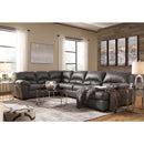 Aberton - Gray - Left Arm Facing Sofa 3 Pc Sectional-Washburn's Home Furnishings