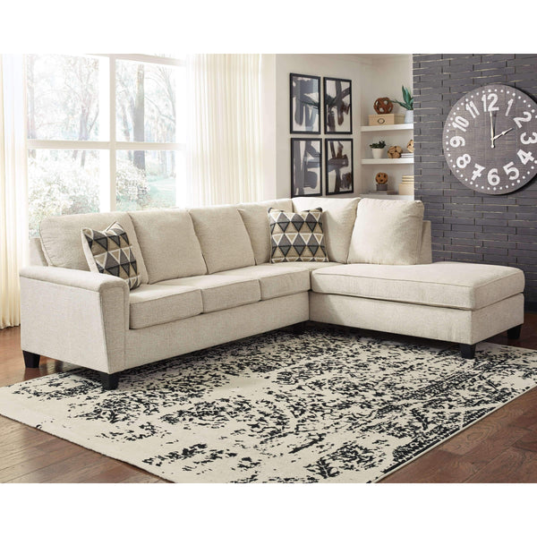 Abinger - Natural - Left Arm Facing Sofa Sleeper 2 Pc Sectional-Washburn's Home Furnishings