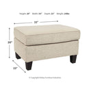 Abinger - Natural - Ottoman-Washburn's Home Furnishings