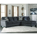 Abinger - Smoke - Left Arm Facing Sofa 2 Pc Sectional-Washburn's Home Furnishings