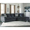 Abinger - Smoke - Left Arm Facing Sofa Sleeper 2 Pc Sectional-Washburn's Home Furnishings